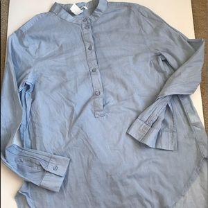 Denim blouse for hot summer. Wear with tank top!